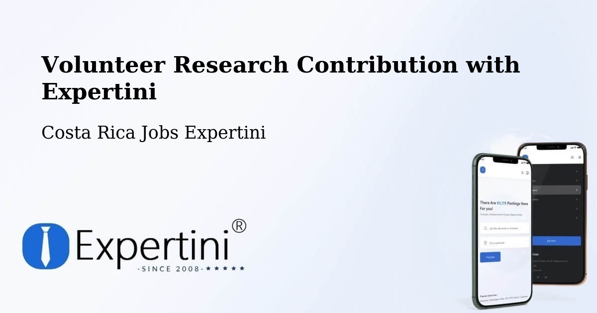 Volunteer Research Contribution Program – Costa Rica - Costa Rica Jobs Expertini